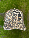 Michigan Trucker Hat- Brown Leopard “Love”