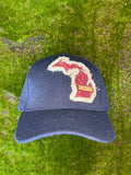 Michigan Hat- Navy Blue “HOME”