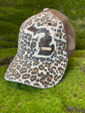 Michigan Trucker Hat- Brown Leopard “HOME”