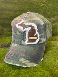 Michigan Trucker Hat- Camouflage “MI GIRL”