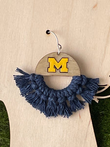 University of Michigan Earrings